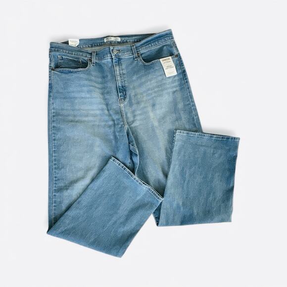 Levi Strauss Size 22 Plus Gold Women Heritage High-Rise Loose Straight Jeans - Picture 6 of 9